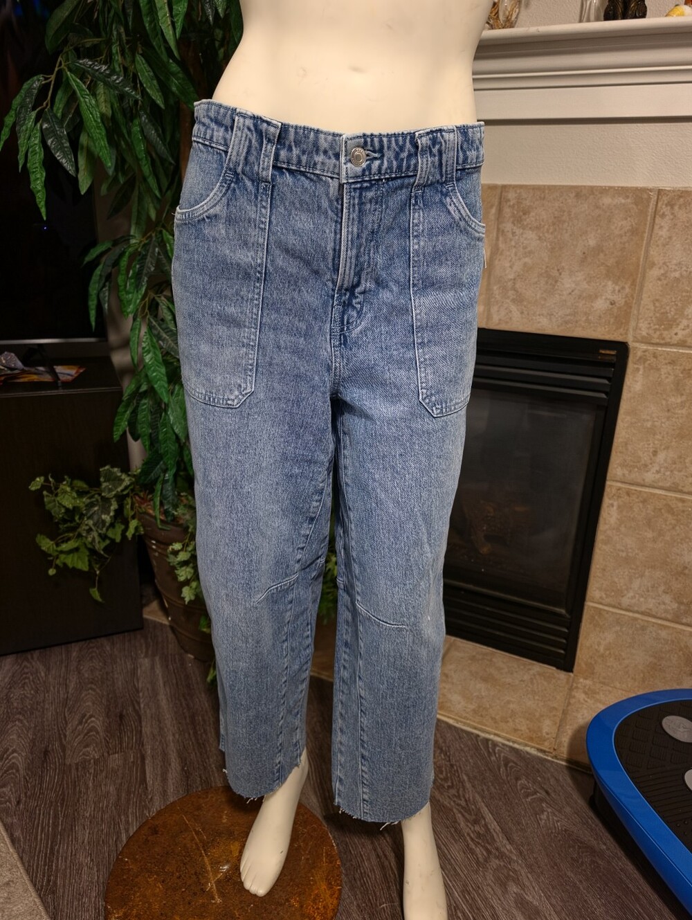 Free Assembly Light Blue Ankle Crop Jeans